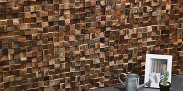 ウッドパネル　アクセントウォール デザインウォール　Wood Mosaic　ウッドモザイク